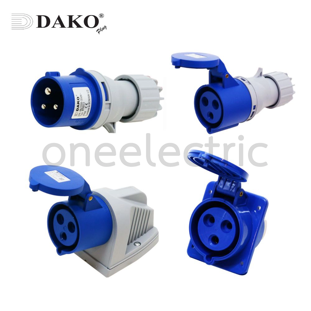 DAKO ปลั๊กเพาเวอร์ 3ขา 2P+E 16A 32A