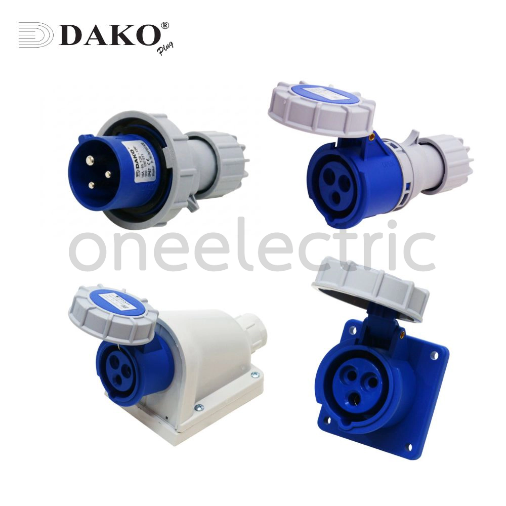 DAKO ปลั๊กเพาเวอร์ กันน้ำ 3ขา 2P+E 16A 32A