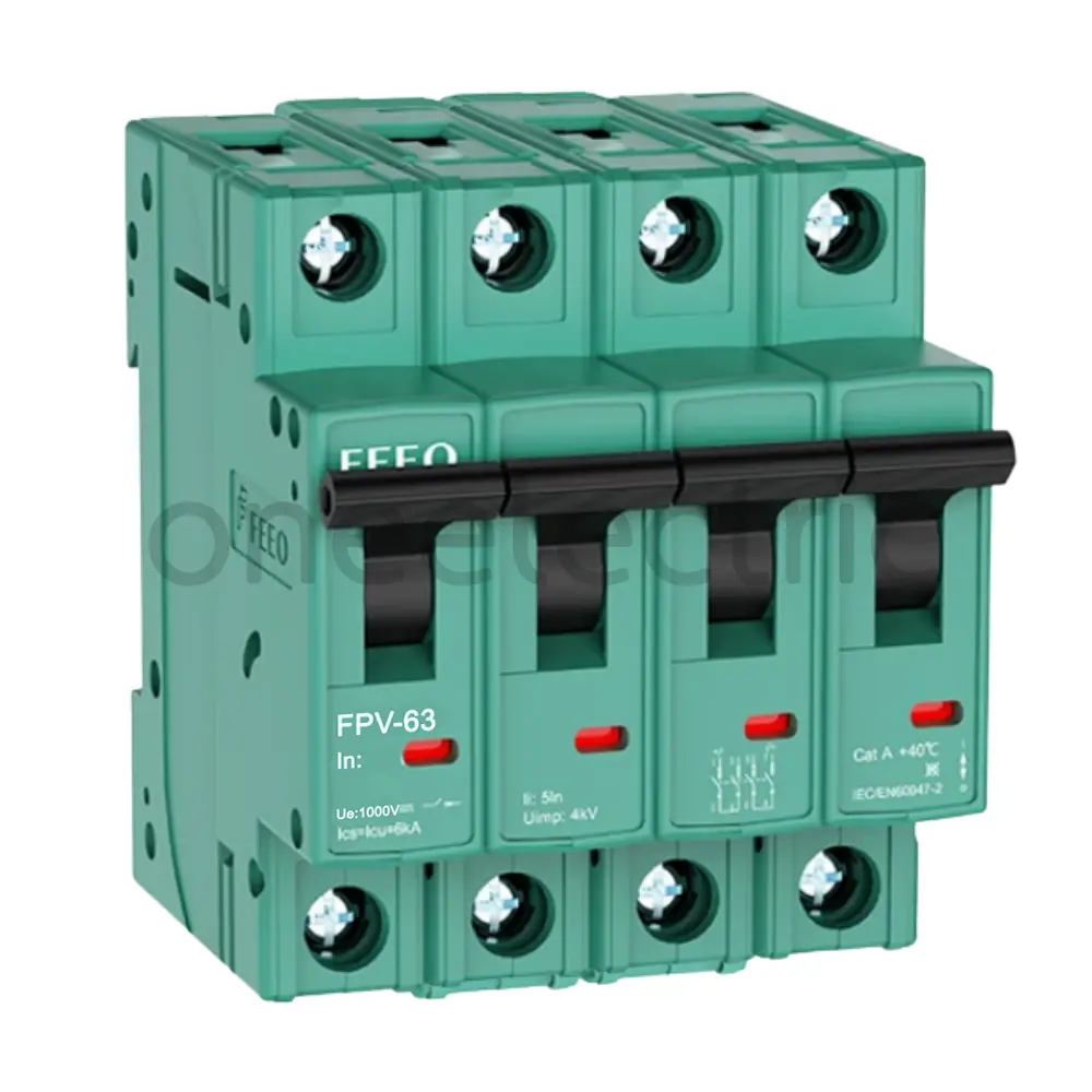 FEEO FPV-63 1000VDC 4P DC MCB เซอร์กิตเบรกเกอร์
