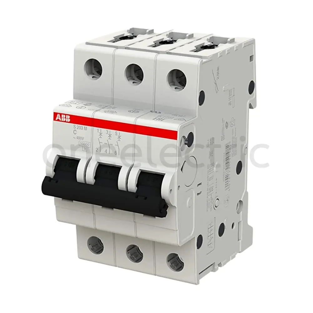 ABB S203M-C10 ลูกเซอร์กิตเบรกเกอร์ 3P 10A 10KA