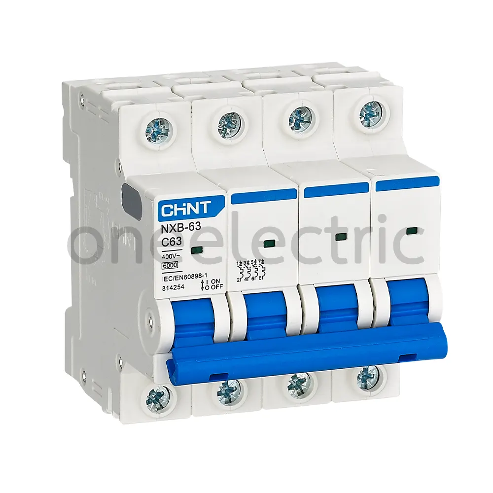 CHINT NXB-63 เซอร์กิตเบรกเกอร์ 4P 63A 6KA