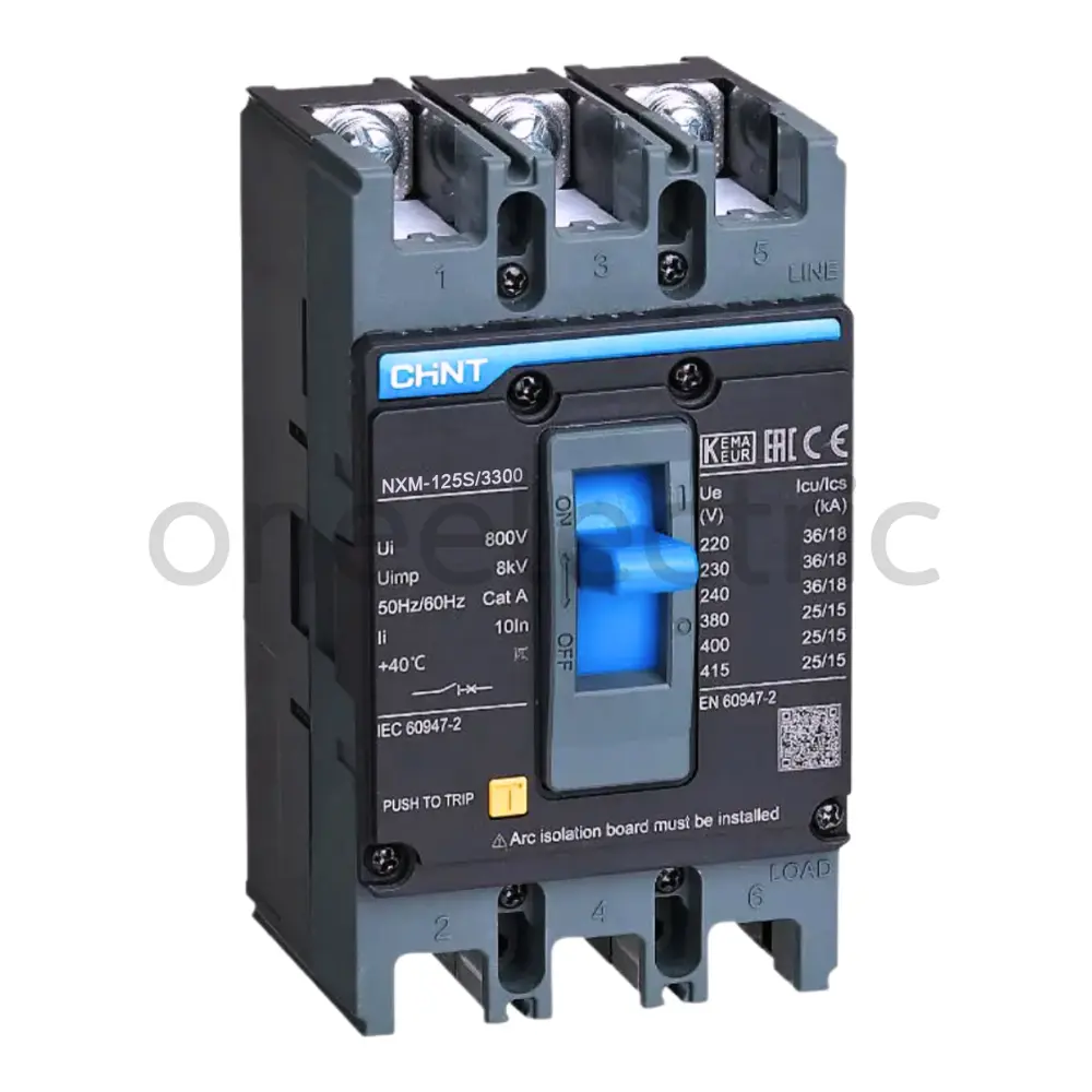 CHINT NXM-125S/3300 เบรกเกอร์ 3P 80A 25KA