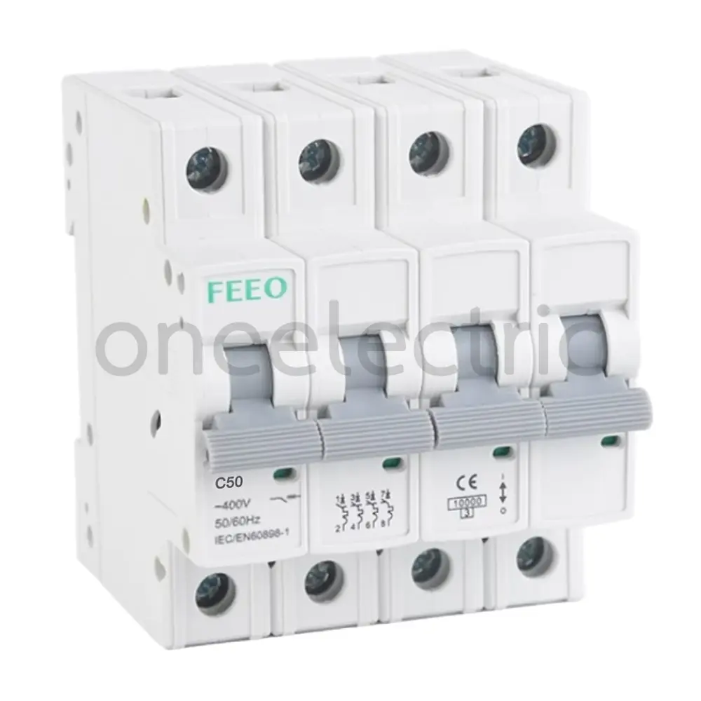 FEEO FE7-63 4P 50A เซอร์กิตเบรกเกอร์ AC MCB
