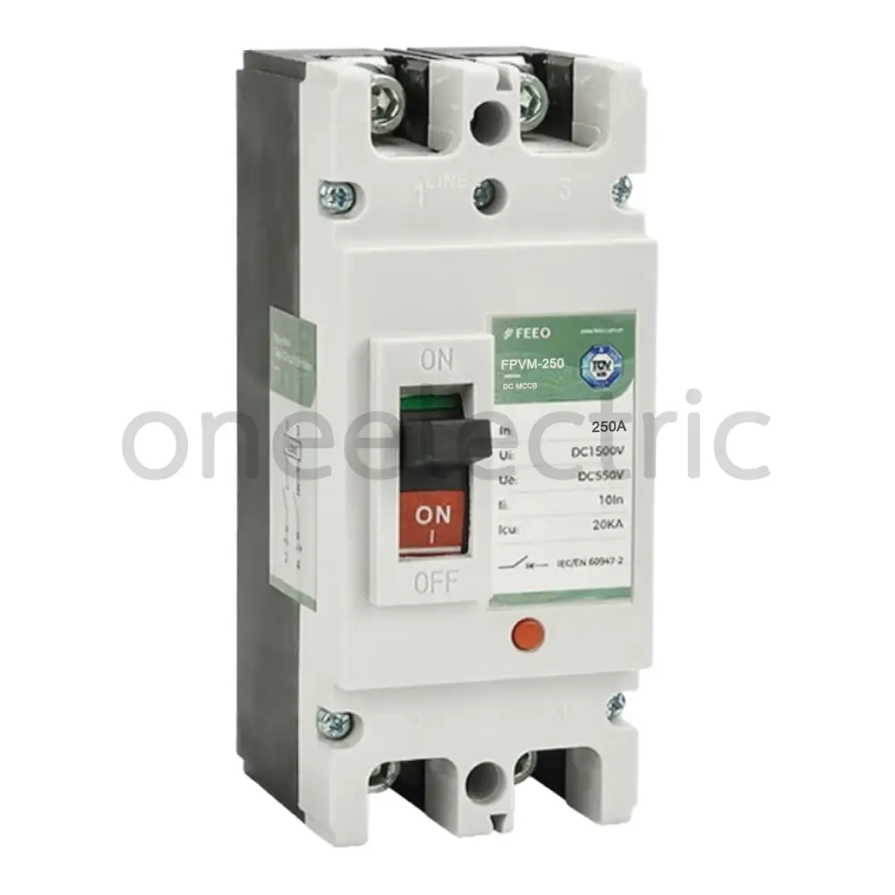 FEEO FPVM-250 550VDC 2P 250A เบรกเกอร์ DC MCCB