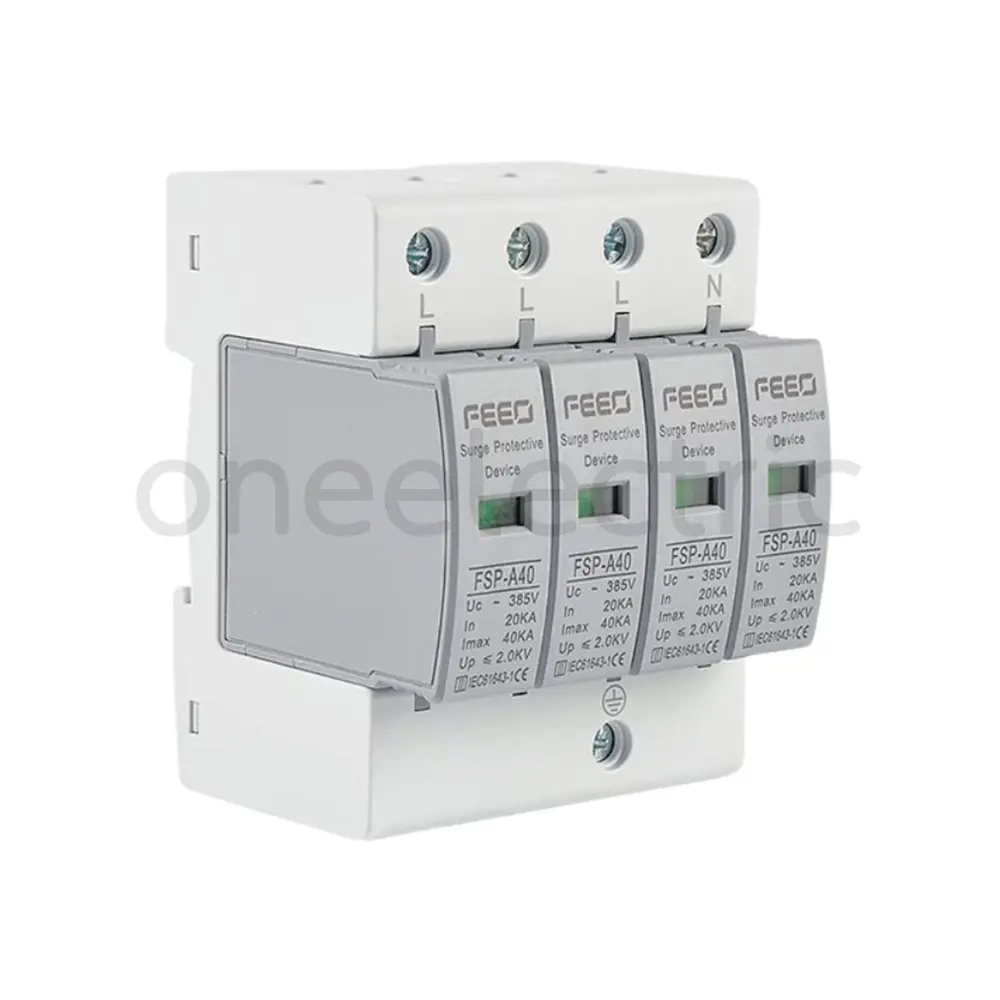 FEEO-FSP-A40-TYPE2-AC-SPD-4P-20-40KA-420VAC-SURGE-PROTECTIVE-DEVICE-อุปกรณ์ป้องกันไฟกระชาก.webp