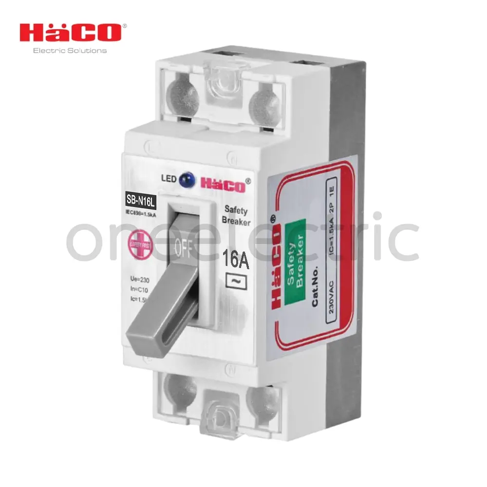 HACO SB-N16L เบรกเกอร์ SAFETY BREAKER 2P 16A