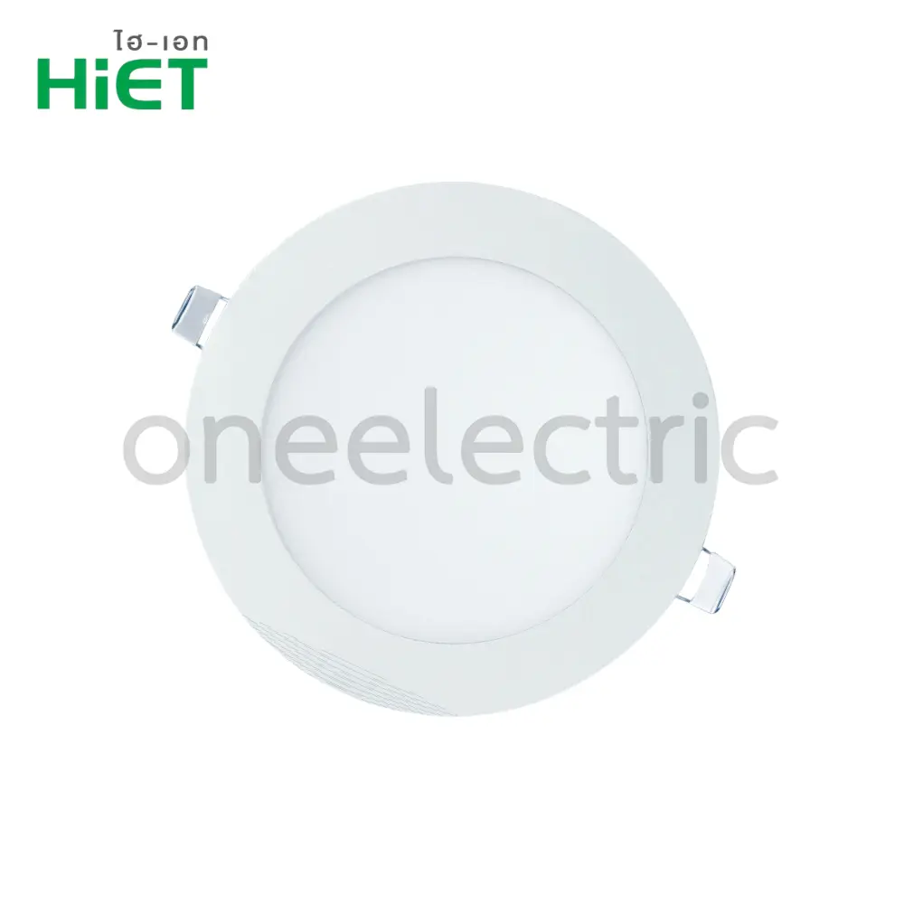 HIET โคมไฟ ดาวน์ไลท์ LED 5นิ้ว WARMWHITE รุ่นหน้ากลม ขอบสีขาว 9W