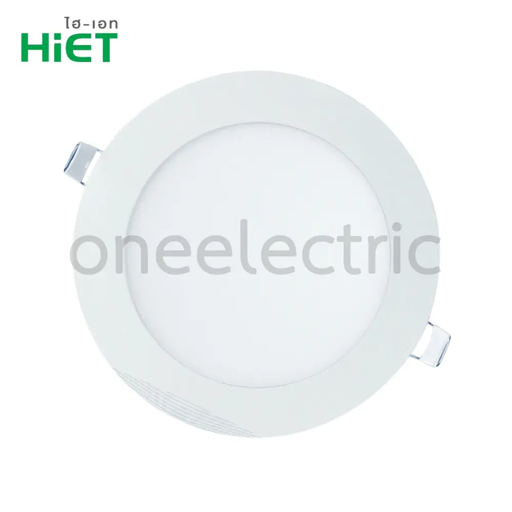 HIET โคมไฟ ดาวน์ไลท์ LED 6นิ้ว WARMWHITE รุ่นหน้ากลม ขอบสีขาว 12W