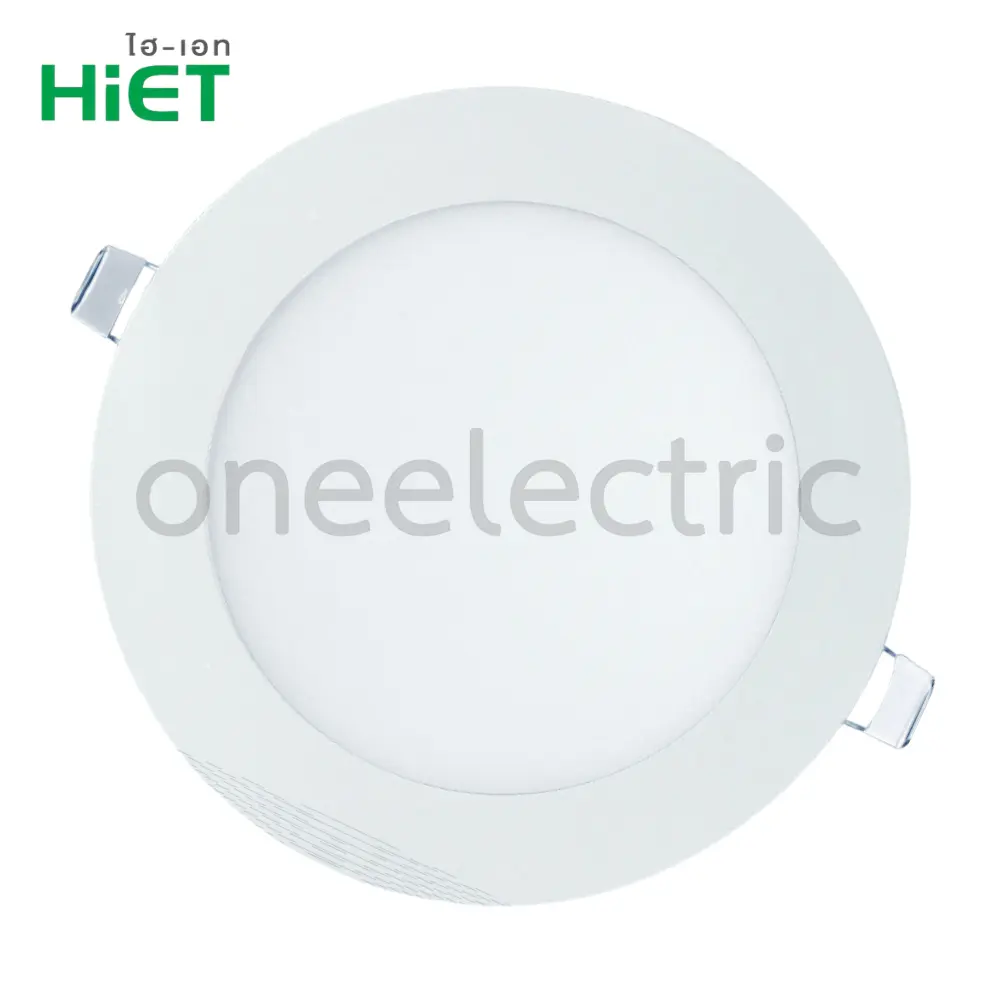 HIET โคมไฟ ดาวน์ไลท์ LED 7นิ้ว WARMWHITE รุ่นหน้ากลม ขอบสีขาว 15W