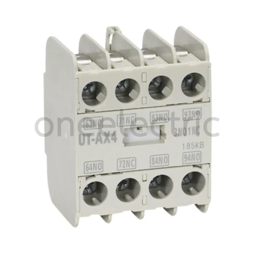 MITSUBISHI-UT-AX4-คอนแทคช่วย-ติดด้านหน้า-(for-MAGNETIC)-2NO-2NC-มิตซูบิชิ.webp