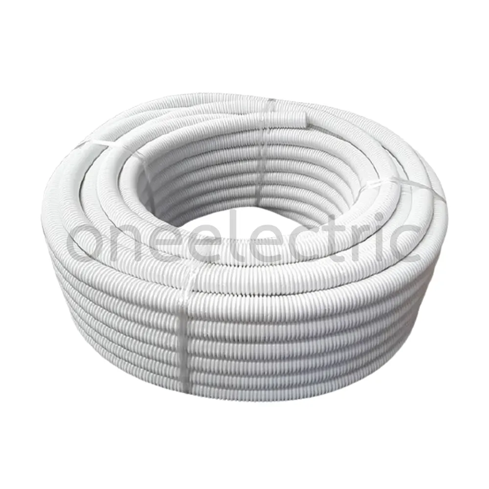 NNCC32 NANO ท่ออ่อนลูกฟูก UPVC 32มิล (ม้วน = 25เมตร) สีขาว