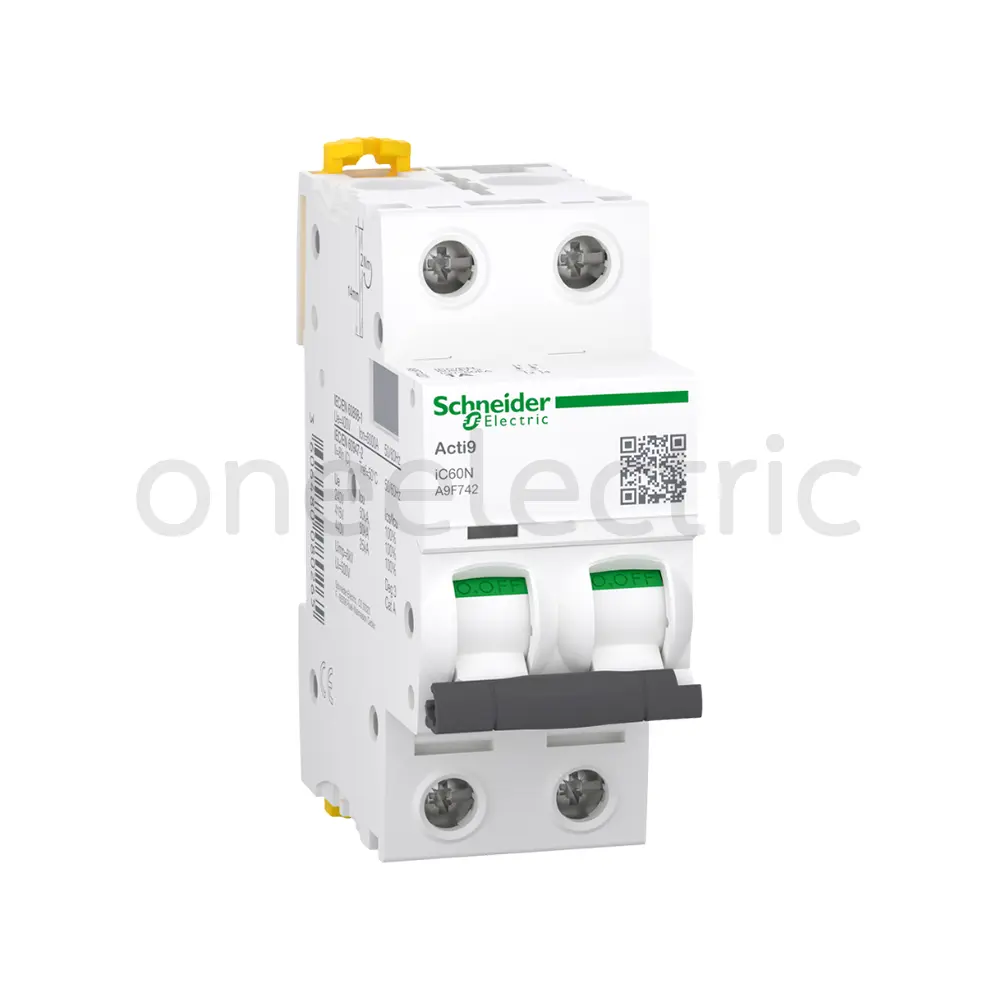 SCHNEIDER A9F74204 เซอร์กิตเบรกเกอร์ IC60N 2P 4A 6KA