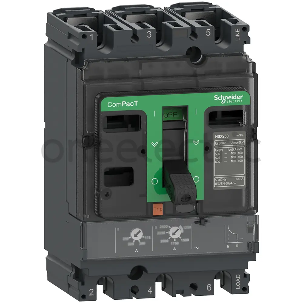 SCHNEIDER C25B3TM200 เบรกเกอร์ 3P 200A (140-200A) NSX250B รุ่นB TM200D 25KA