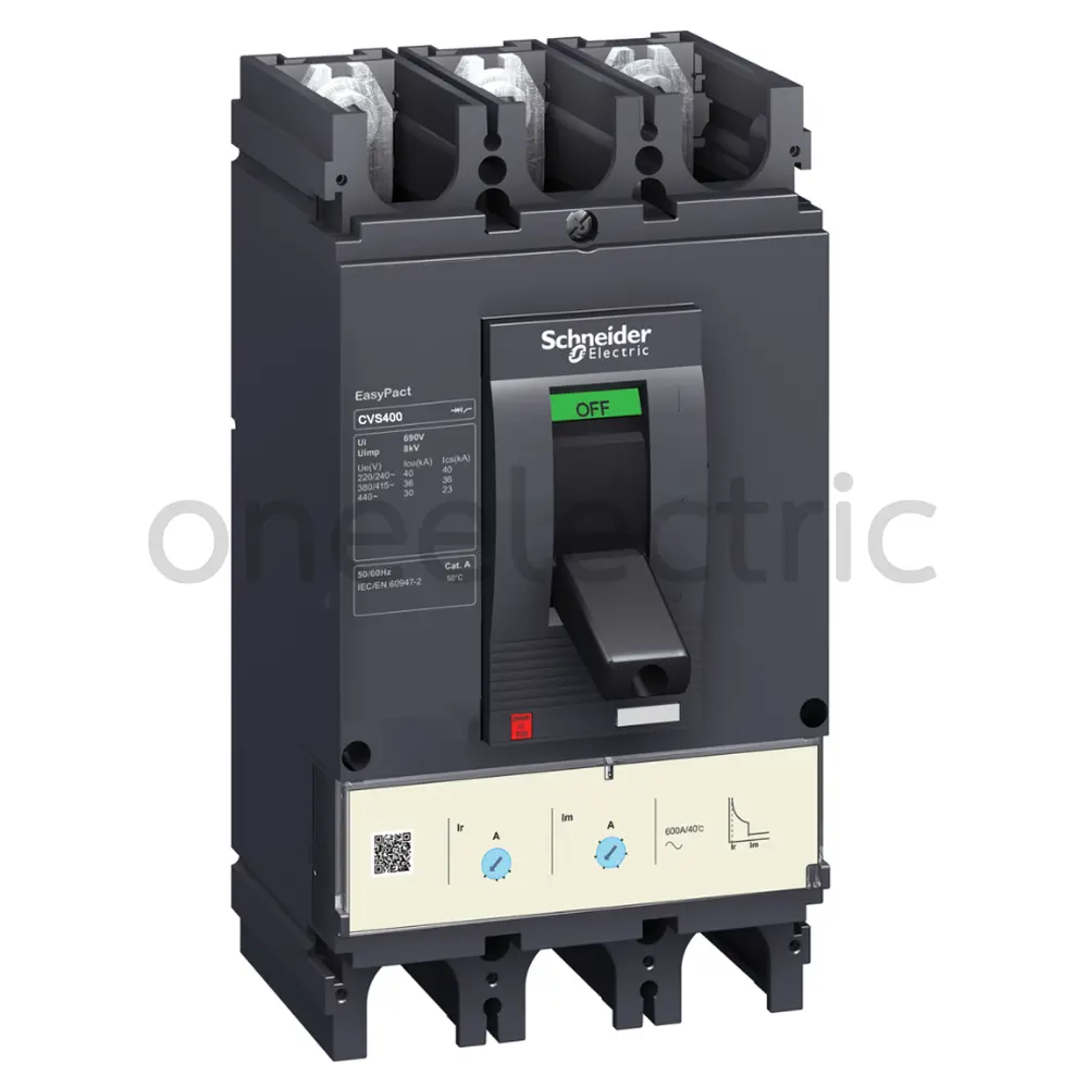 SCHNEIDER LV540306 เบรกเกอร์ 3P 400A CVS400F รุ่นF TM400D (280-400A) 36KA