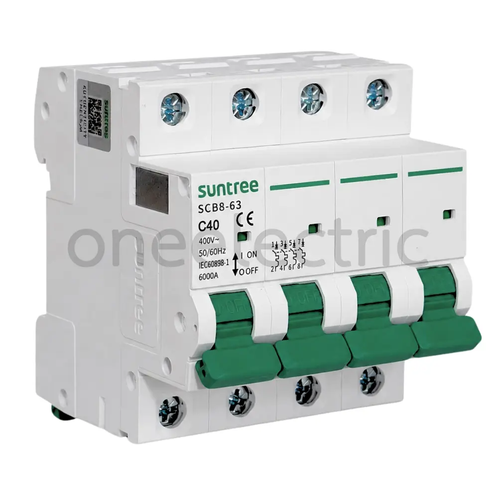 SUNTREE SCB8-63 เซอร์กิตเบรกเกอร์ 4P 40A