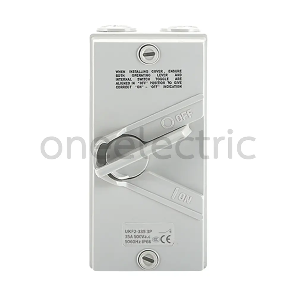TEC UKF3-35 WATERPROOF ISOLATOR SWITCH 3P 35A