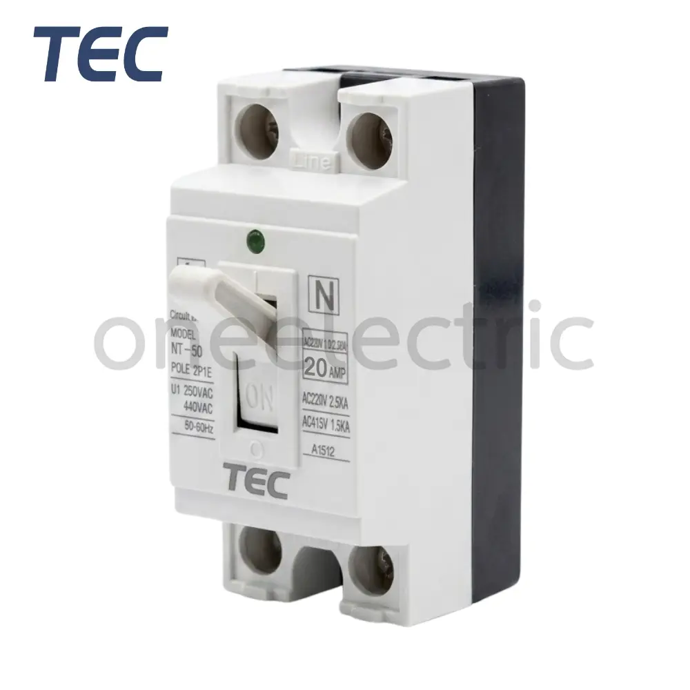 TEC เบรกเกอร์ SAFETY BREAKER WITH LED 2P 20A