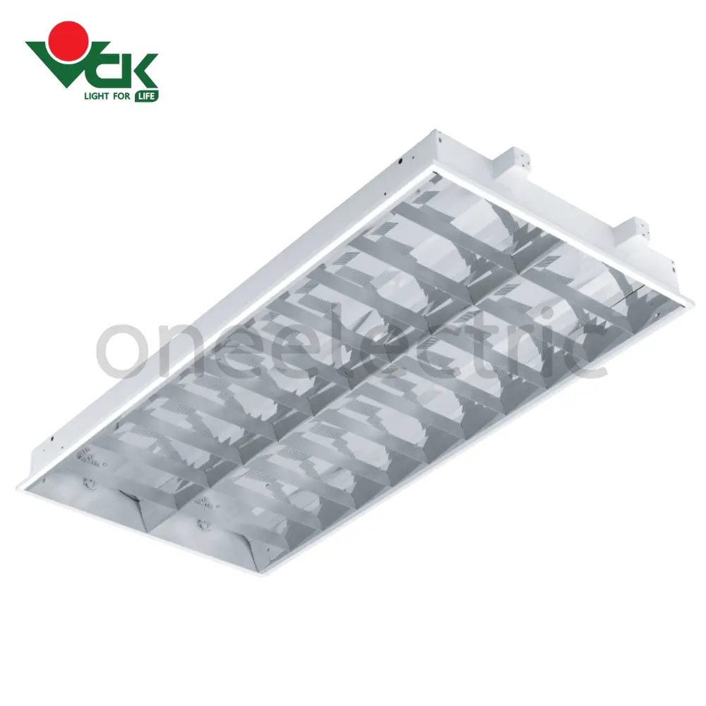 VCK VCK1215TR/240B โคมไฟ ตะแกรง ฝังฝ้า 2in1 2x36W (60x120)