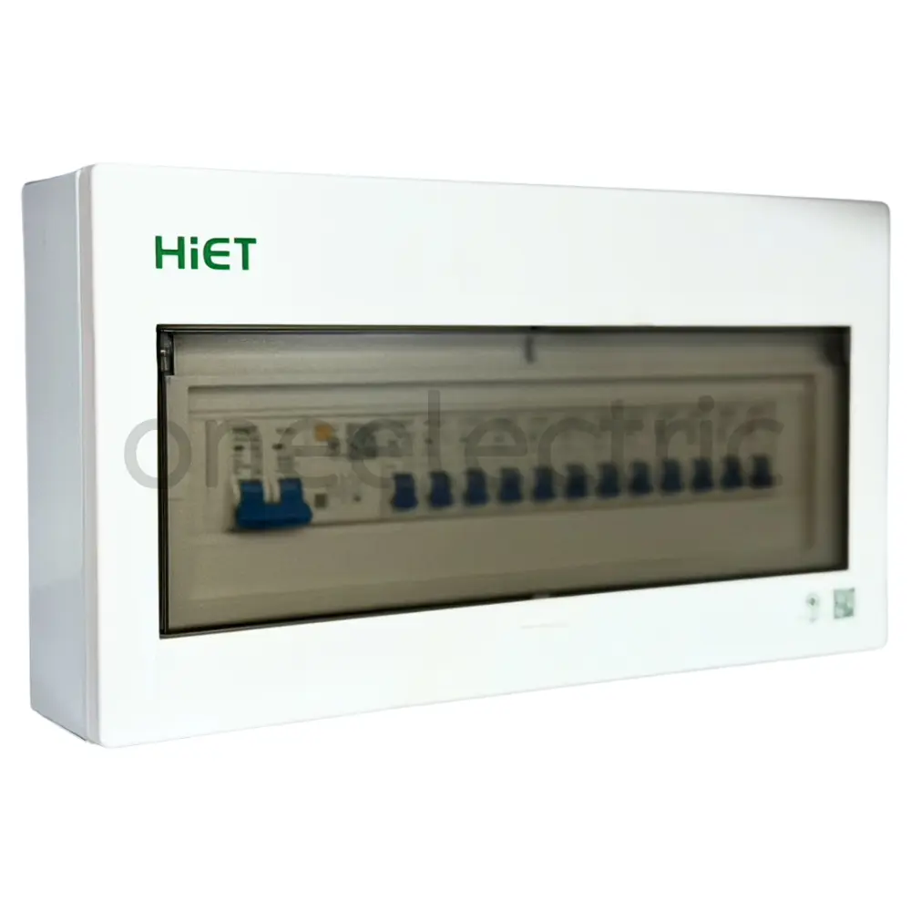 ตู้คอนซูเมอร์ กันดูด RCBO เมน 32A พร้อมลูกย่อย 12ตัว(10Ax3, 16Ax3, 20Ax3, 32Ax3) HL-00-2032 HIET