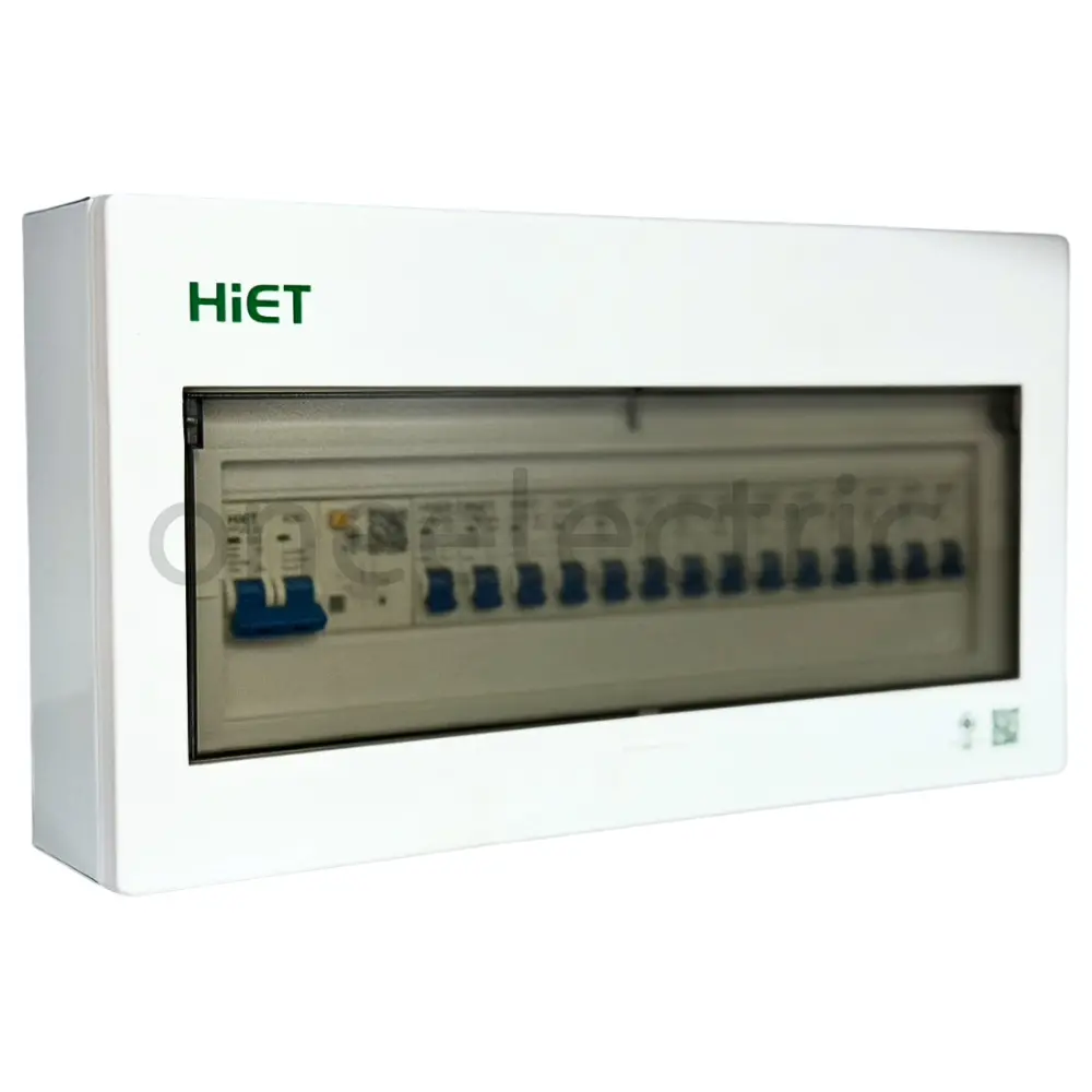 ตู้คอนซูเมอร์ กันดูด RCBO เมน 52A พร้อมลูกย่อย 14ตัว(16Ax5, 20Ax5, 32Ax4) HL-00-2039 HIET