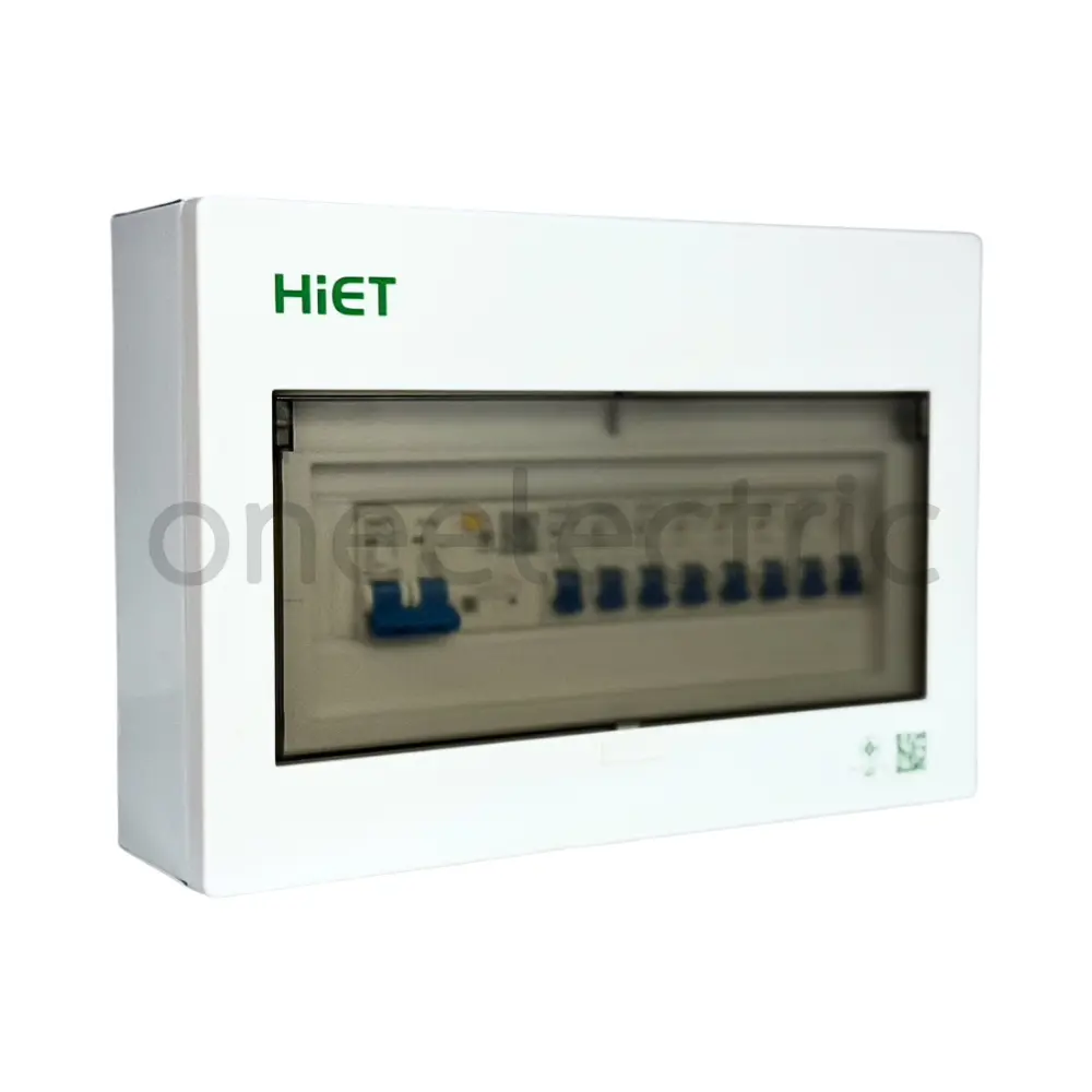 ตู้คอนซูเมอร์ กันดูด RCBO เมน 63A พร้อมลูกย่อย 8ตัว(16Ax3, 20Ax3, 32Ax2) HL-00-2022 HIET