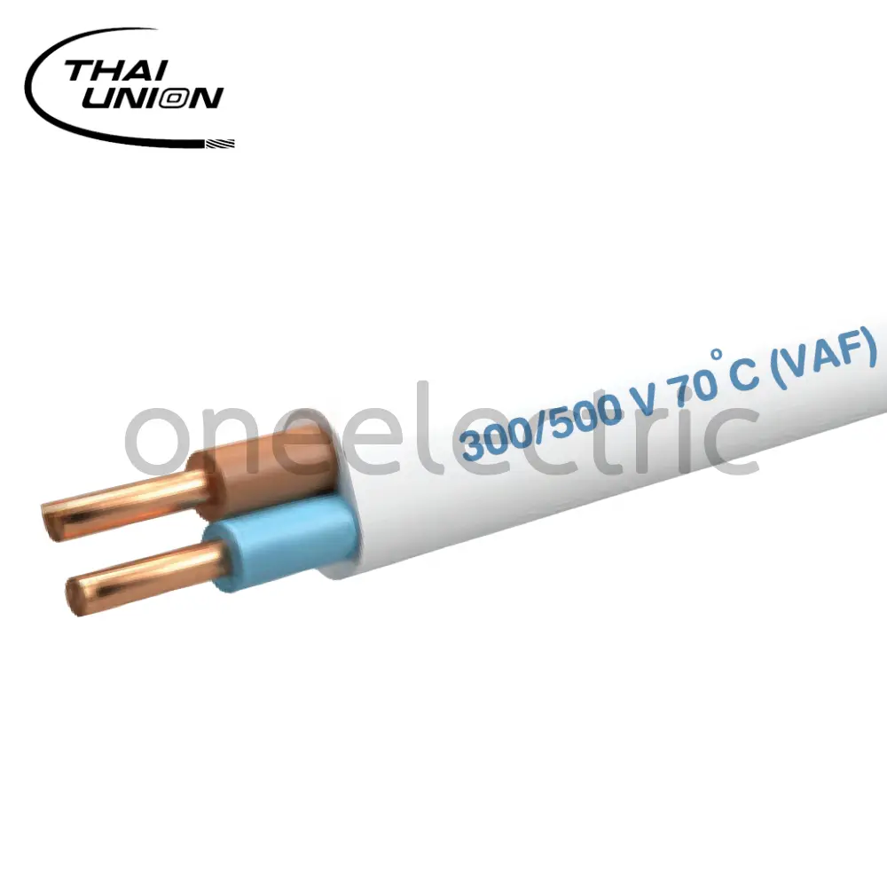 สายไฟ VAF 2x2.5 THAI UNION ไทยยูเนี่ยน (ม้วน = 90เมตร)