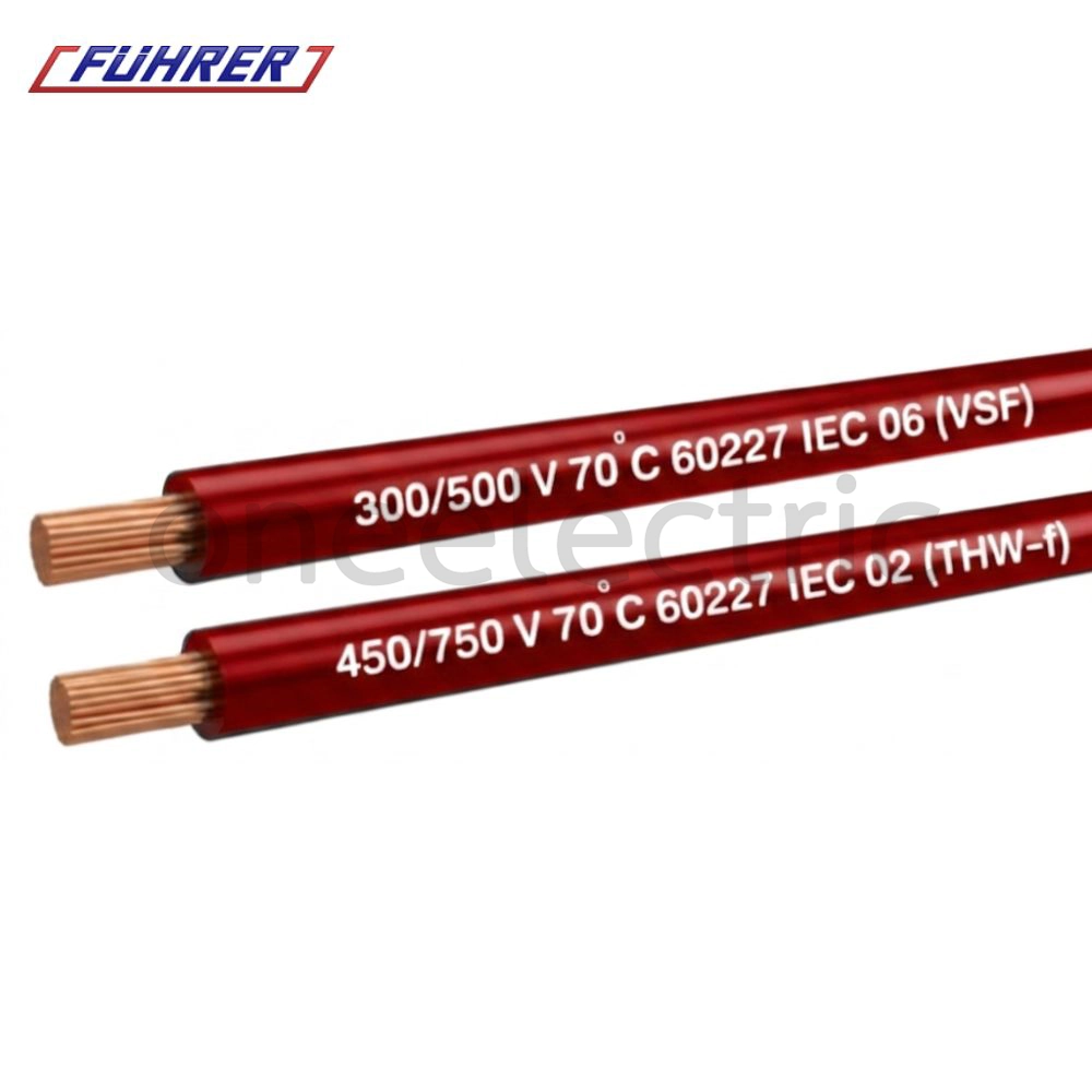 สายไฟ VSF 1x1 ฟูเลอร์ FUHRER (ม้วน = 100เมตร) สีแดง