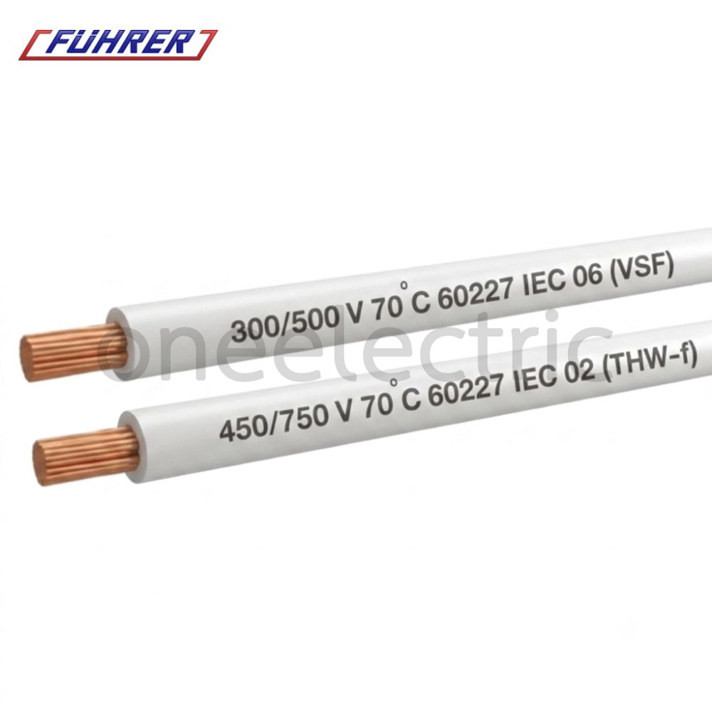 สายไฟ VSF 1x2.5 ฟูเลอร์ FUHRER (ม้วน = 100เมตร) สีขาว