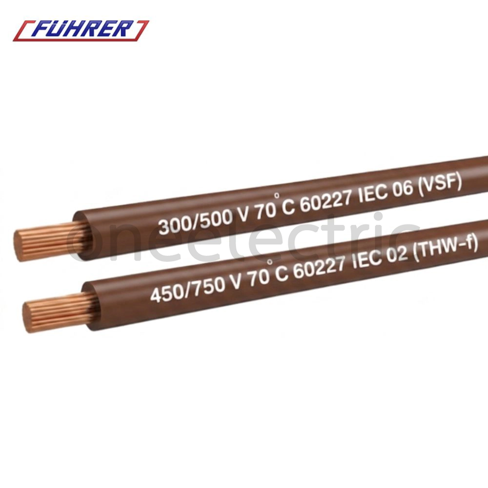 สายไฟ VSF 1x6 ฟูเลอร์ FUHRER (ม้วน = 100เมตร) สีน้ำตาล