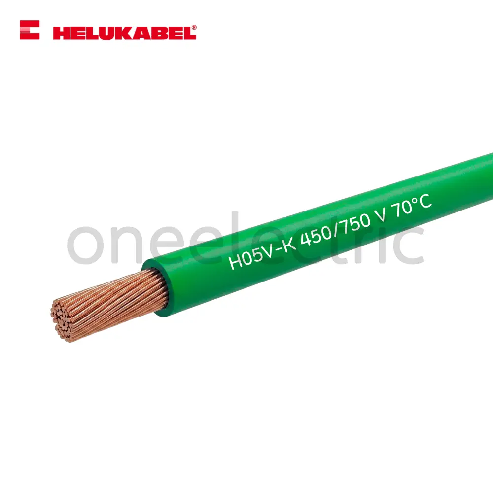 สายไฟ คอนโทรล H05V-K 1x0.75 HELUKABEL (กล่อง = 100เมตร) สีเขียว