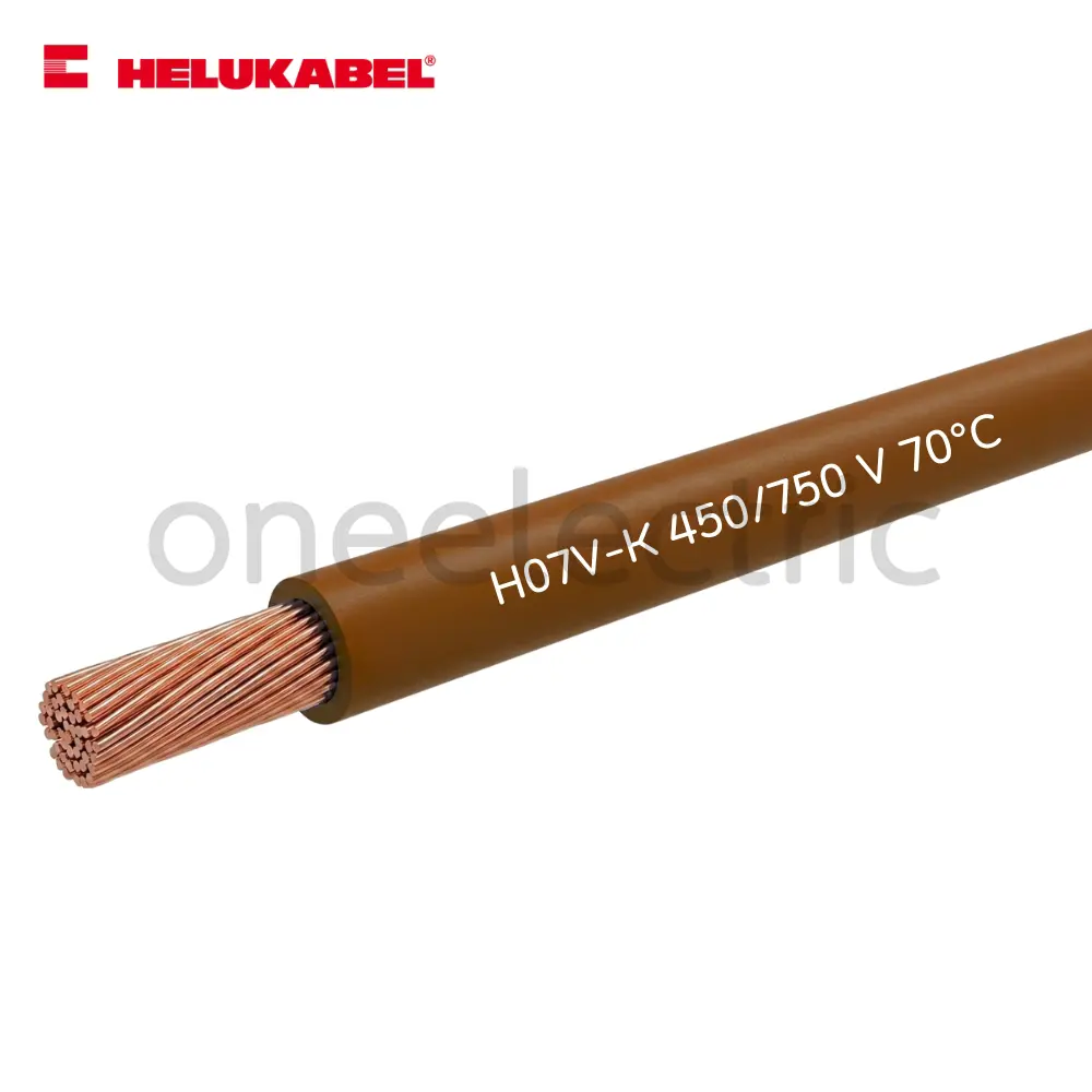สายไฟ คอนโทรล H07V-K 1x1.5 HELUKABEL (กล่อง = 100เมตร) สีน้ำตาล