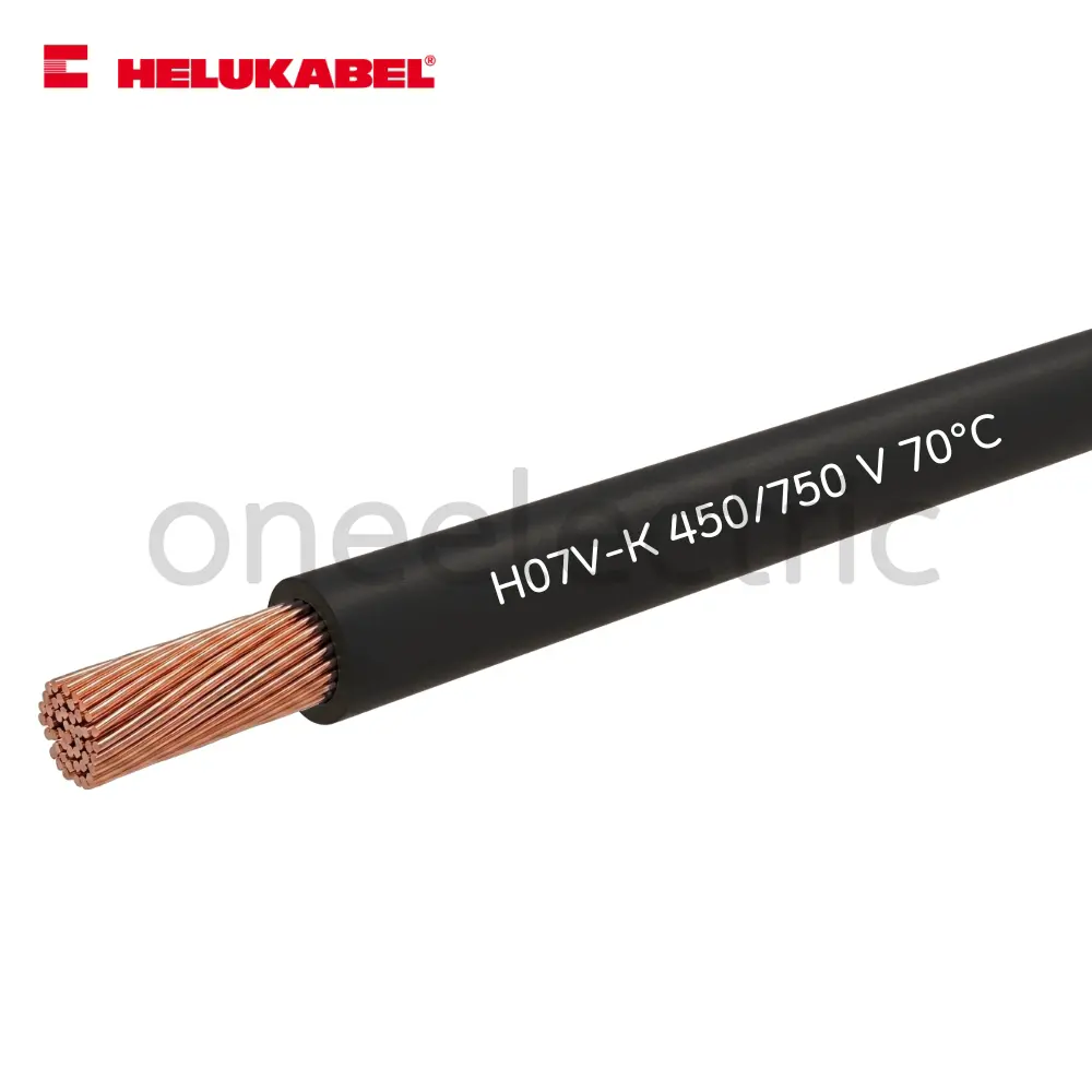 สายไฟ คอนโทรล H07V-K 1x4 HELUKABEL (กล่อง = 100เมตร) สีดำ