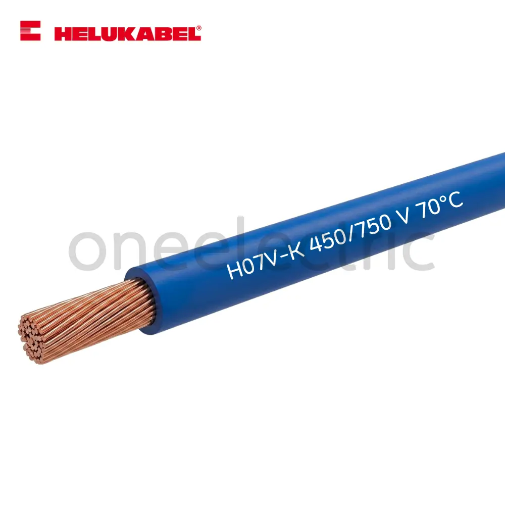 สายไฟ คอนโทรล H07V-K 1x4 HELUKABEL (กล่อง = 100เมตร) สีฟ้า