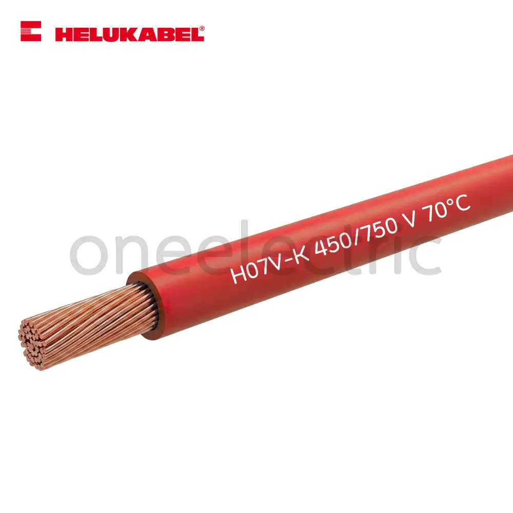 สายไฟ คอนโทรล H07V-K 1x4 HELUKABEL (กล่อง = 100เมตร) สีแดง