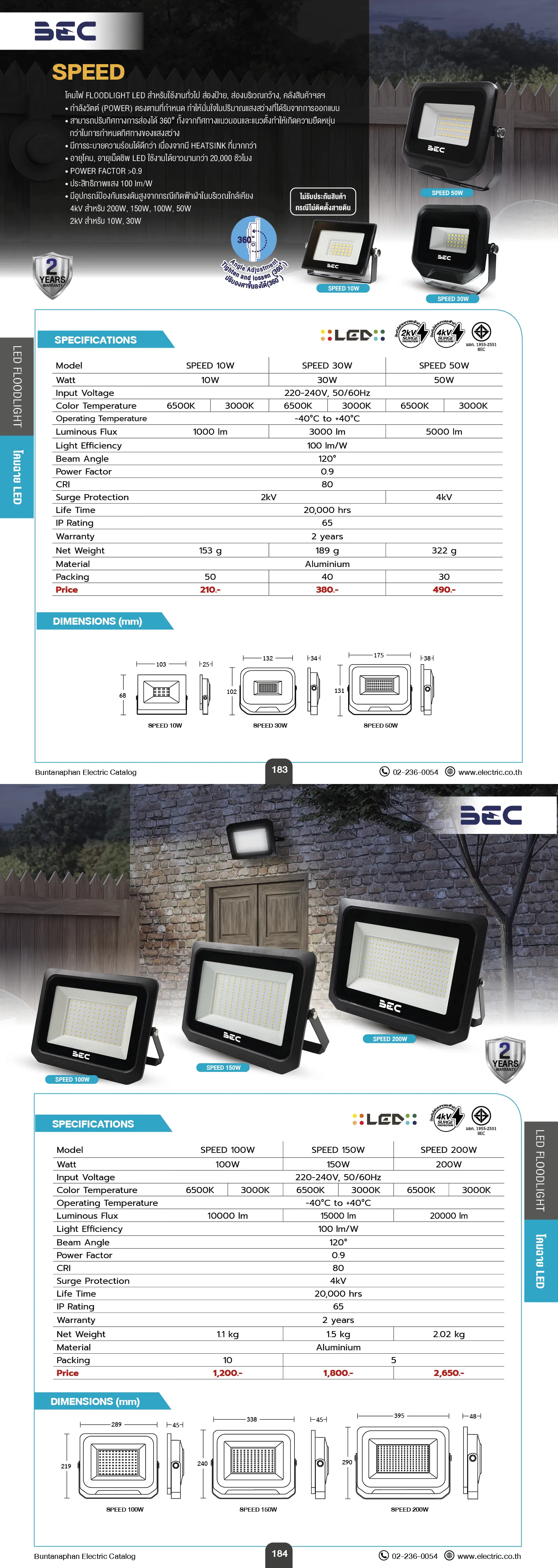 BEC-SPEED-โคมไฟ-สปอร์ตไลท์-LED-specification.webp